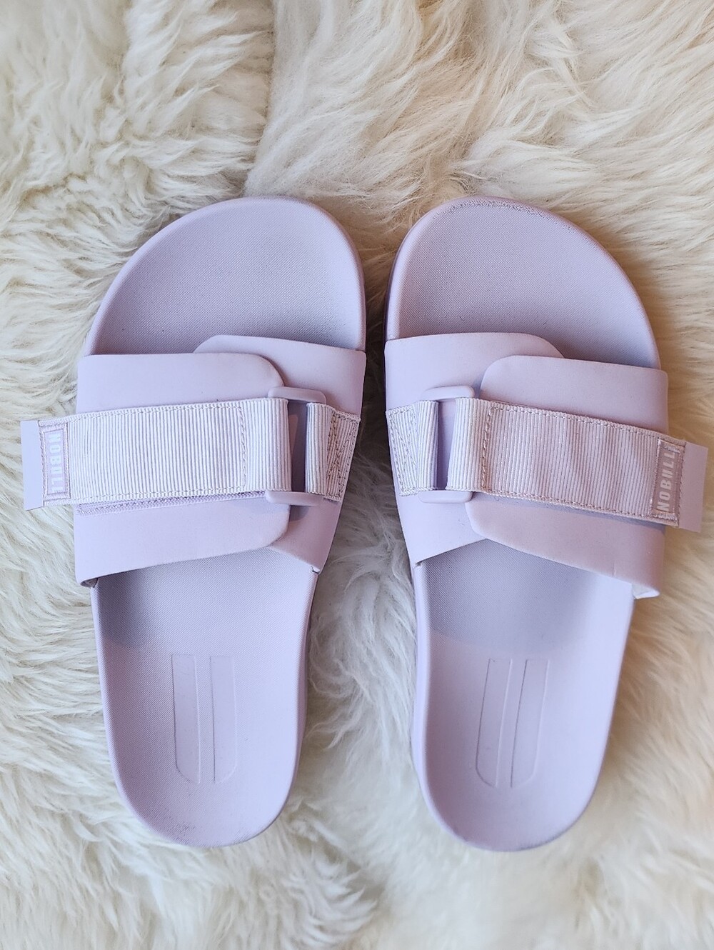 NOBULL Lavender Adjustable Slide Sandals